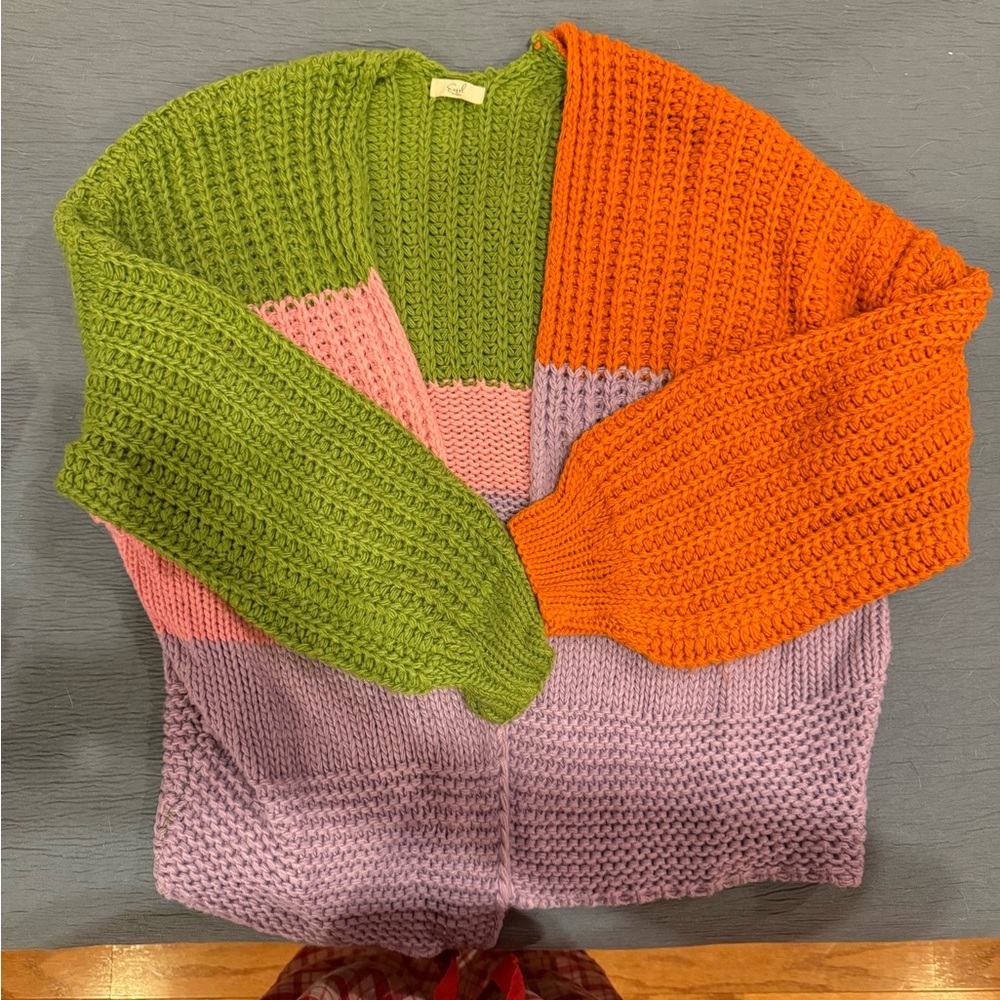 Colorful Knit Women's Sweater